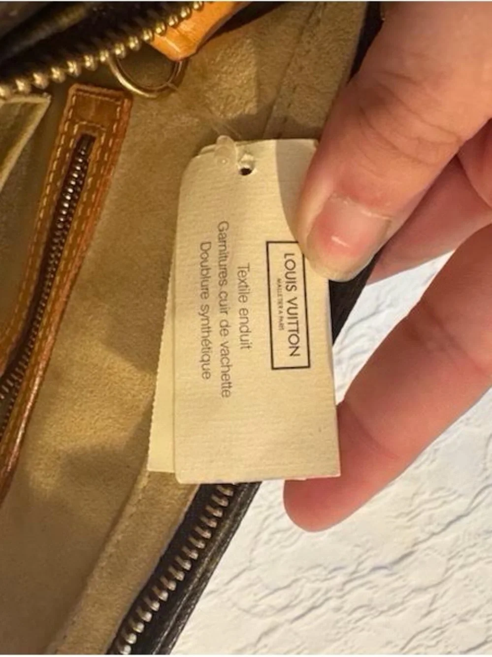 Louis Vuitton Monogram Looping Shoulder Bag with Tan Handle